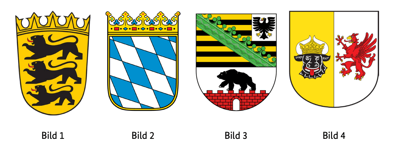 Welches Wappen gehört zum Freistaat Bayern?