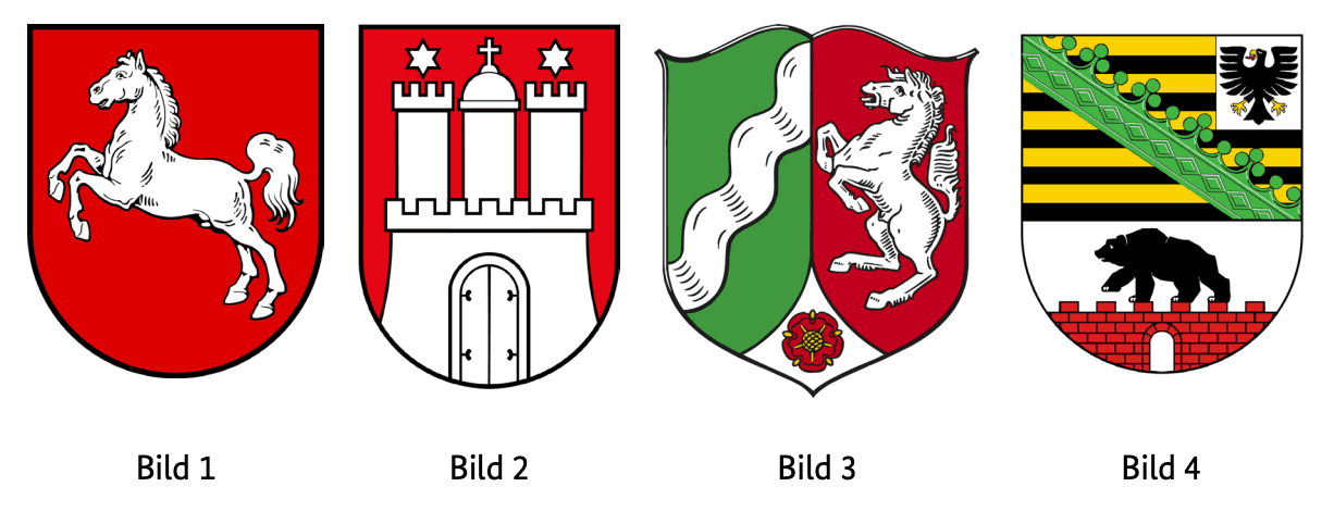 Welches Wappen gehört zur Freien und Hansestadt Hamburg?