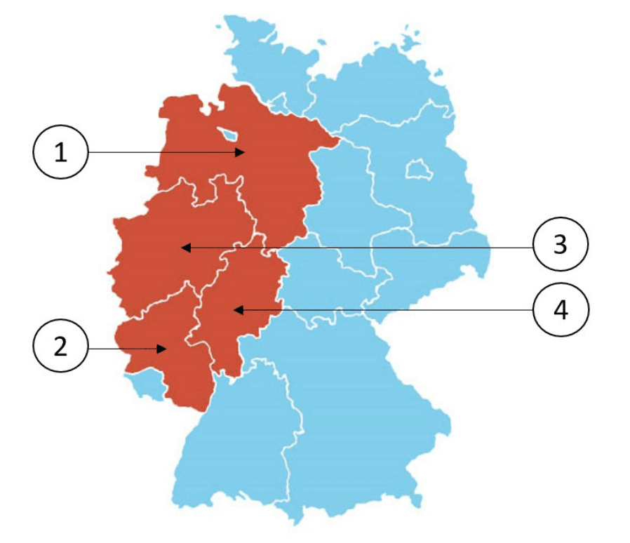 Welches Bundesland ist Nordrhein-Westfalen?